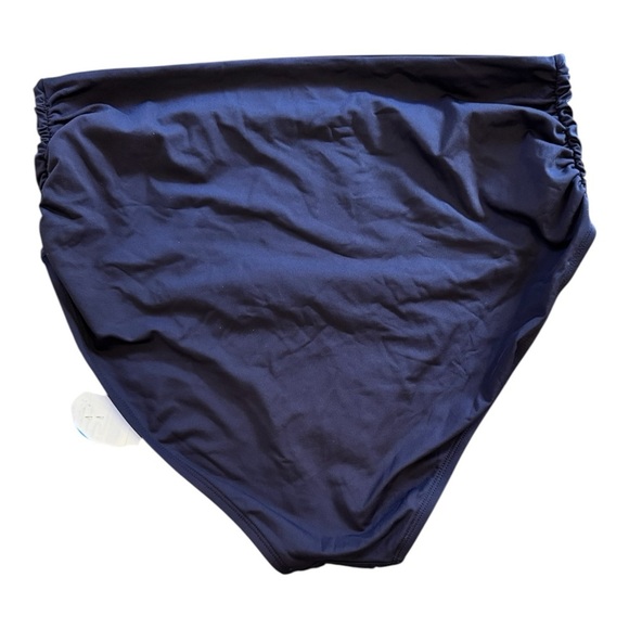 BLEU ROD Beattie Side-Shirred Bikini Bottom in Black NWT - Picture 4 of 5